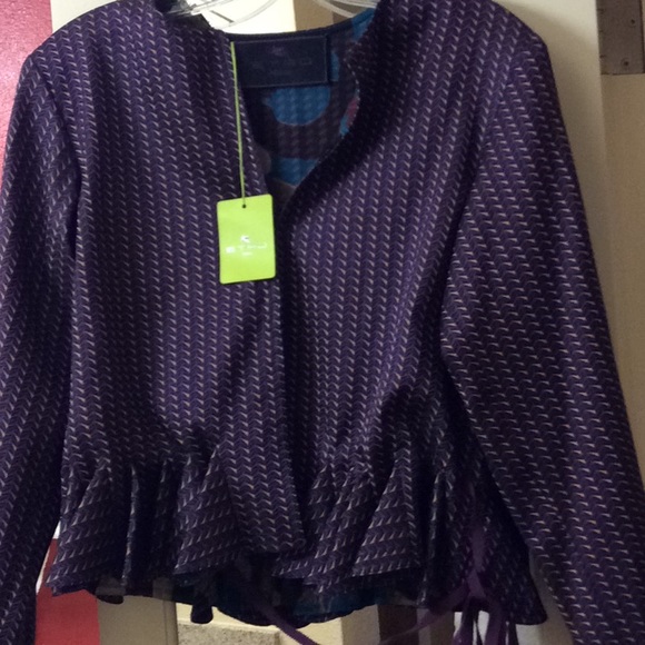 ETRO silk peplum jacket NWT $2460 size 4 - Picture 3 of 13
